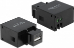 DELOCK Keystone Module with USB Typ-A charging socket 2.1 A schw