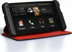 Kaitse&uuml;mbris kaanega HTC One mini, must ja punane