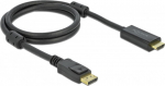 DELOCK DisplayPort 1.2 > HDMI Kabel 4K 60Hz 1.0m aktiv