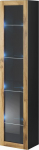 Cama MEBLE Cama glass-case VIGO '180' 180/40/30 black/wotan oak