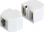 ALLNET TP-TP Kupplung CAT6A Buchse 1 1. RJ45 magnetic safety coupling 50er - Kabel-/Adapter - Netzwerk