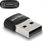 DELOCK USB 2.0 Adapter USB Typ-A St > USB Type-C Bu schwarz