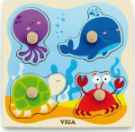 Viga Toys VIGA Wooden Puzzle with Pins Sea