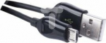 Cable USB Emos USB-A - microUSB 1 m Czarny (SM7004B)
