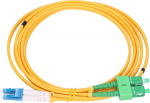 Extralink Patch Cord SC/APC-LC/UPC, Single-Mode, Duplex, G652D, 3mm, 1m