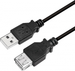LogiLink USB 2.0m czarny - extension cord LogiLink USB 2.0 2.0m M/F czarny