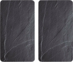 Kesper Cutting Board Glass Stove Guards, 2 art, Kesper, STONE SLATE