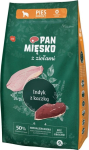 PAN MIĘSKO PAN MĘSKO with Herbs Turkey with duck M - dry dog food - 9kg
