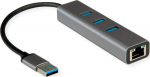 ROTRONIC-SECOMP ROLINE - Hub - 1 x Gigabit Ethernet + 3 x USB