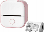 Label Printer Phomemo T02 Bluetooth Thermal Printer For Photos Stickers Notes Labels / White - R&oacute;żowa
