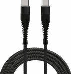 Fusion Accessories "Fishbone USB-C <-> USB-C 65W / 3A / 1.5m" Black