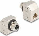 Delock Network adapter - 8-pole M12 (W) zu RJ-45 (W)