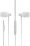 Bonbon headphones with plug 3.5 mm jack i z built-in microphone white