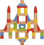 Goki Wooden blocks - zestaw 50 pieces in a bag