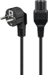 Wentronic High-power connection cord; 2 m, black Safety plug (type F, CEE 7/7) > Device socket C15
