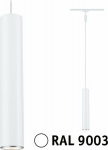 Paulmann URail CATALEJO pendant light GU10 max.10W white RAL9003 / metal