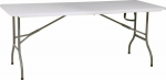 Saska Garden FOLDABLE CATERING TABLE W SUITCASE 180x70CM MAX.100KG BIAŁY