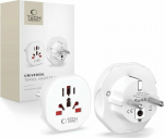Tech-Protect reisiadapter Universal EU, valge
