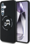 Karl Lagerfeld Liquid Silicone K&CH Heads MagSafe Case for Samsung Galaxy S25 / Black