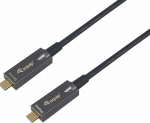 Equip Kabel USB-C3.2->C AOC 4K PD60W St/St 15.00m schwarz