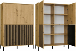 Selsey KAMARO website 4DK SLIM/SMOOTH DĄB ARTISAN 4 Doors Lamellas Grooved Front + Classic