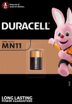 Patarei Duracell 6V h16mm diam 10mm - G11A, MN11, GP11A, A11, L1016, CX21A, CA21, E11A, WE11A