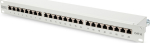 Digitus | Patch Panel | DN-91624S | Category: CAT 6; Ports: 24 x RJ45; Retention strength: 7.7 kg; Insertion force: 30N max | 48.2 x 4.4 x 10.9 cm | White