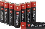 Verbatim ALKALINE BATTERY AA 8 PACK, (HANGCARD) 49503, Single-use