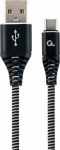 Cable USB Gembird USB-A - USB-C 2 m Czarny (CC-USB2B-AMCM-2M-BW)