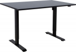 Desk ERGO with 1 motor 140x80xH71-121cm, black