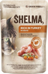 Crave SHELMA bag - complete grain-free food for adult cats. Rich in turkey, z sea buckthorn in sauce 85g