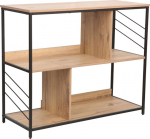 Shelf DIMITRA 100x40xH83.5cm, rustic/black