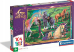 Clementoni CLE puzzle 104 SuperKolor UnicornAcademy 25093