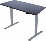 Desk ERGO FIT with 1 motor 120x60xH71.5-116cm, black/silver grey