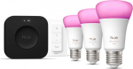 Philips Hue Starter set: 3 smart E27 bulbs, dimmer switch, Hue Bridge Pro | E27 | White and colored light