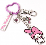 The Carat Shop Ltd Carat Shop Hello Kitty - My Melody Keyring with Charms (HKKR0020)