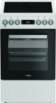 Whirlpool Cooker | Whirlpool | Hob type Vitroceramic | Oven type Electric | White | Width 50 cm | Depth 60 cm | 60 L