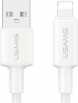 Kabel USB Usams USB-A - Lightning 1 m White (SJ762USB01)