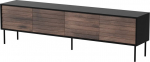 Cama MEBLE Cama CORTINA 4D TV cabinet 200x40x55 black/walnut