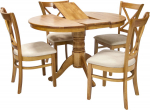 Dining set MIX & MATCH round table and 4 chairs
