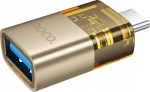 Adapter USB Hoco UA36B USB-A - USB-C Gold