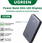 Powerbank 10000mAh UGREEN PB507 20W PD USB + USB-C (szary)