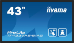 iiyama ProLite TF4339AS-B1AG - 43" Diagonal class (42.5" visbar) LED-backlit LCD-screen - digital signage - med built-in media player and touchscreen (multitouch) - 4K UHD (2160p) 3840 x 2160 - black frame with matte surfaces