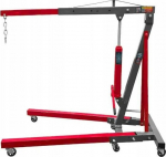 Forcekraft Workshop crane 2t hydraulic folding lift (max. l.boom: 1010mm, lifting 2060mm) (2 donuts)