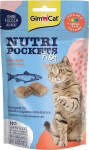 GIMCAT Nutri pockets Salmon - cat treats - 60g