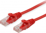 Equip Patchkabel Cat6 U/UTP 2xRJ45 0.25m rot PVC Polybeutel