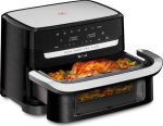 Tefal Dual Easy Fry Flex EY9228 9 L Stand-alone 2700 W Hot air fryer Black, Stainless steel