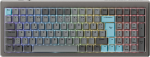 Ducky Cushion 98 Gaming Keyboard, 96%, DE Layout (ISO), Shush Green Switches - Nickel