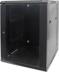 INTELLINET wall-mounted cabinet 15HE 600x550mm Swing frame black