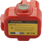 PATONA Replacement battery Makita 9001, 9100A 9.6 V 2500 mAh Ni-MH Black